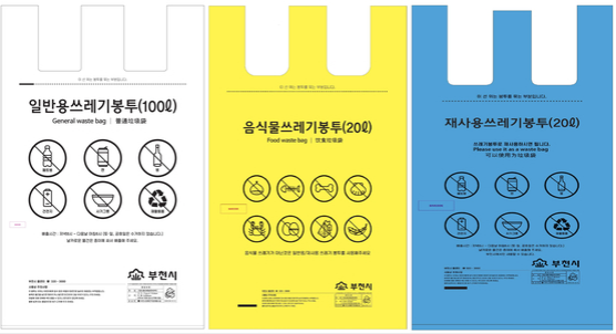 Bags for Waste and Recycling in Korea